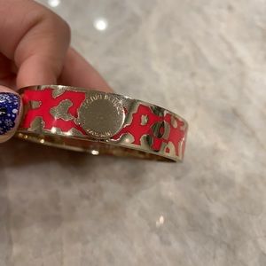 Henri Bender Bangle Hot Pink and Gold Cheetah